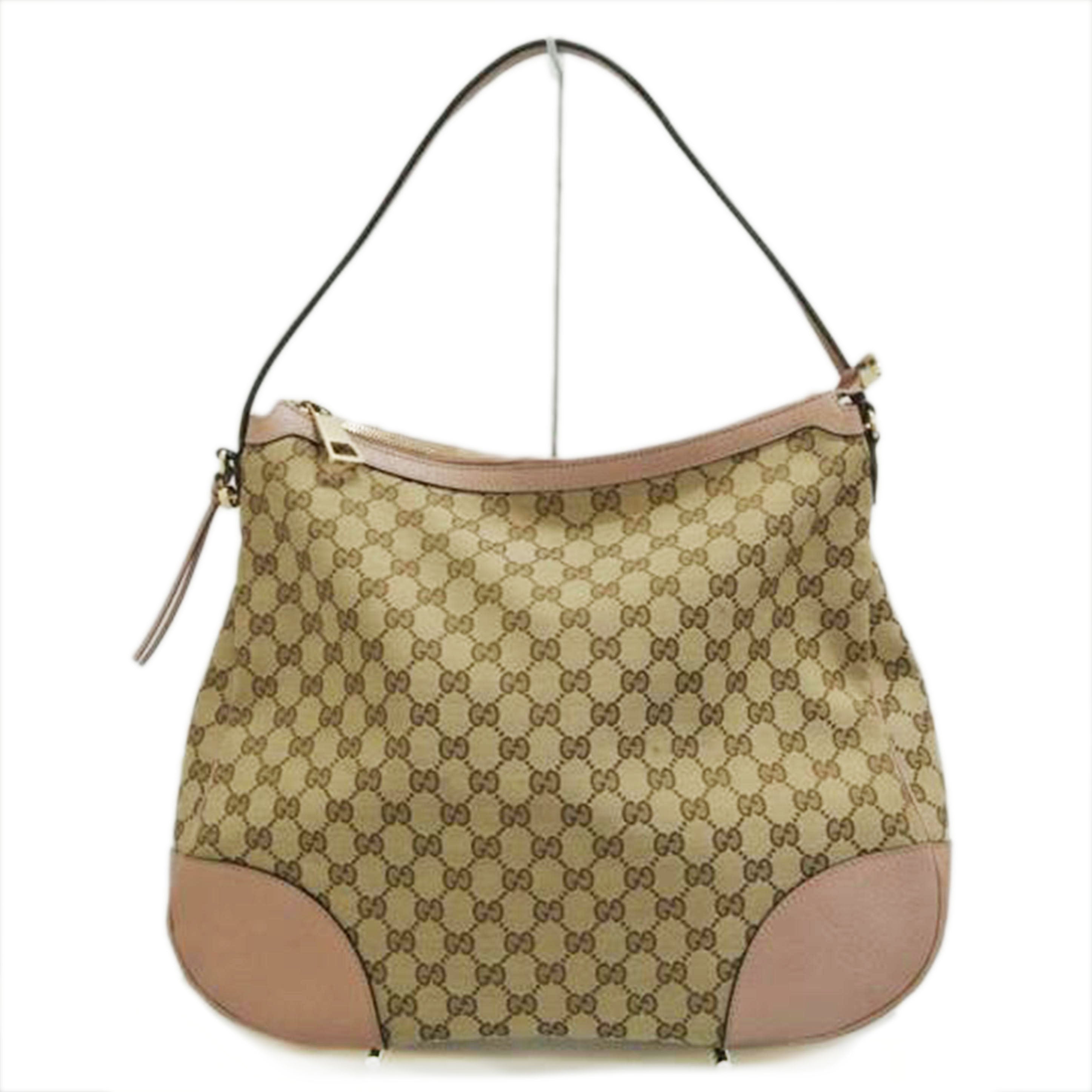 GUCCI グッチ/GGキャンバスワンショルダーバッグ 茶ピンク/336754//213048/Bランク/87