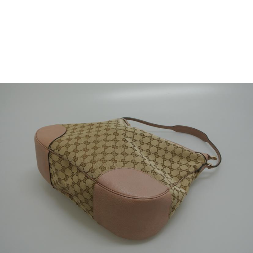 GUCCI グッチ/GGキャンバスワンショルダーバッグ 茶ピンク/336754//213048/Bランク/87