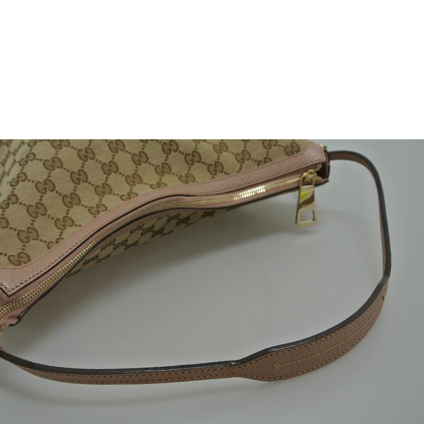 GUCCI グッチ/GGキャンバスワンショルダーバッグ 茶ピンク/336754//213048/Bランク/87