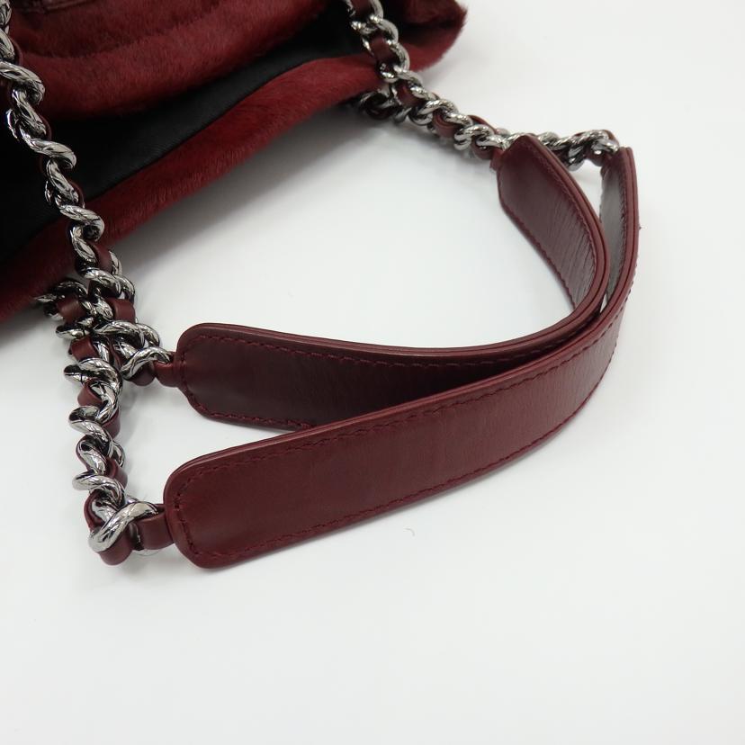 CHANEL シャネル/ハラコレザー巾着チェーントート//10763499/ABランク/77