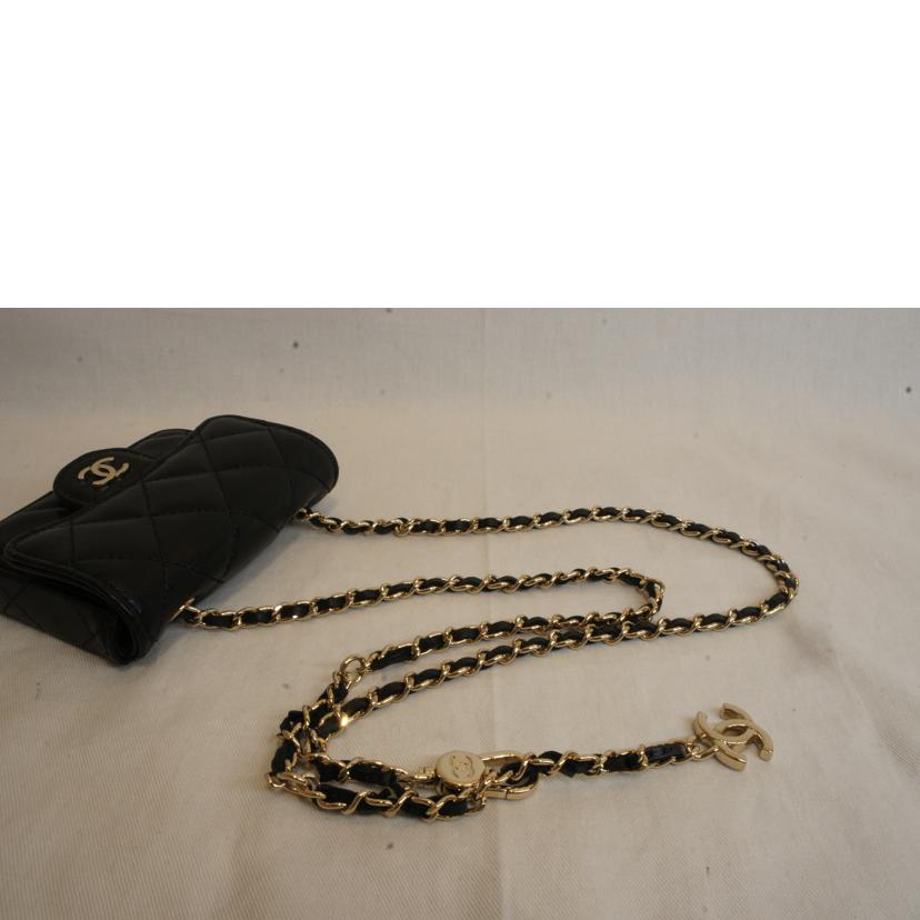 CHANEL シャネル/ミニマトラッセラムスキンチェーンベルトバッグ//306*****/Aランク/92