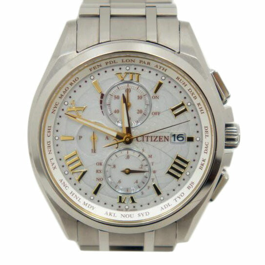 CITIZEN シチズン/アテッサ/ダイレクトフライト/ソーラー電波/チタン/AT8041-62A//901000691/Aランク/75