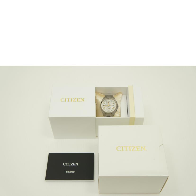 CITIZEN シチズン/アテッサ/ダイレクトフライト/ソーラー電波/チタン/AT8041-62A//901000691/Aランク/75