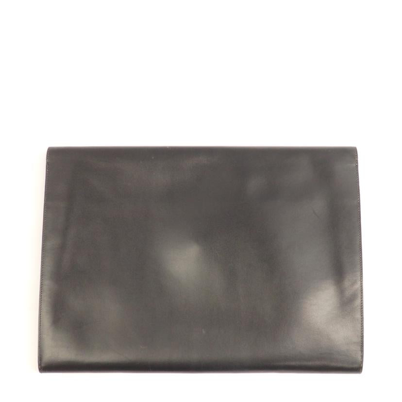 HERMES HERMES/HERMES クラッチボックススカーフ黒//Bランク/62