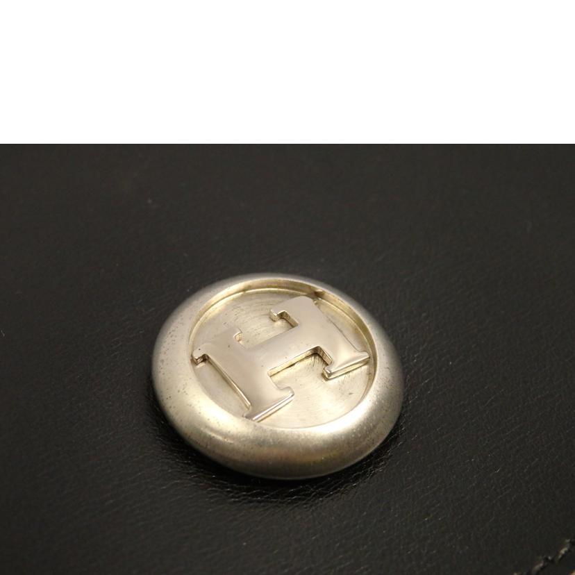 HERMES HERMES/HERMES クラッチボックススカーフ黒//Bランク/62