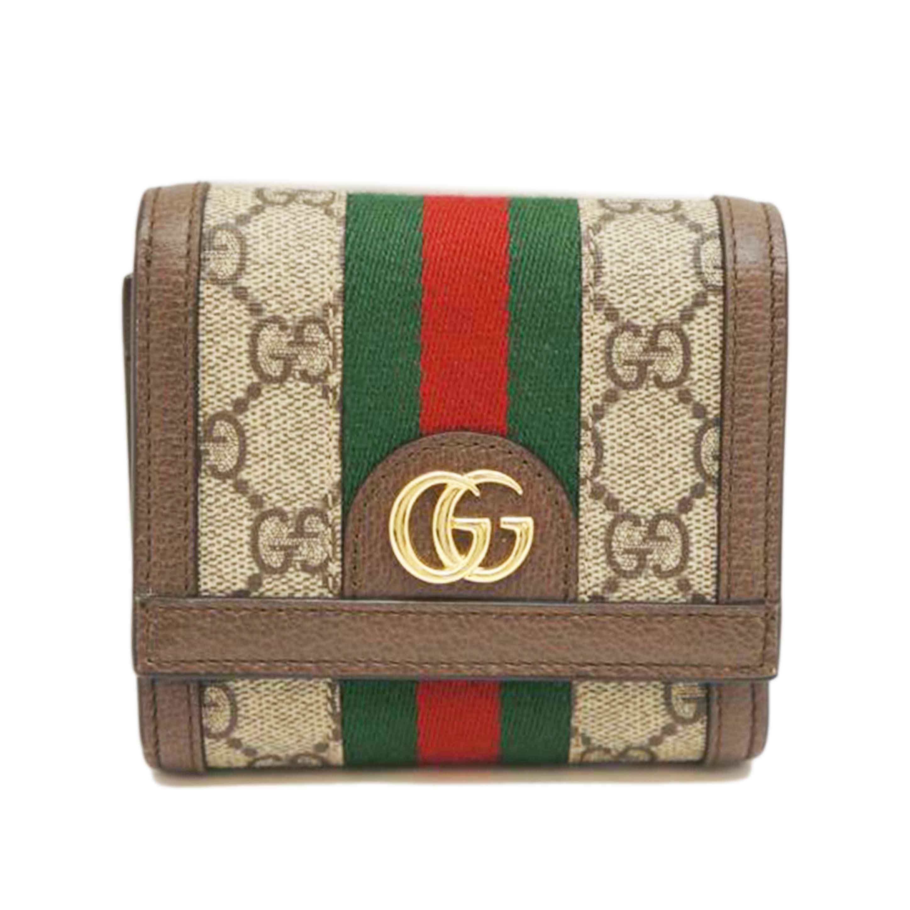 GUCCI グッチ/オフィディア2ツ折リL型ZIP財布/598662/218*/グッチ/Aランク/09【中古】