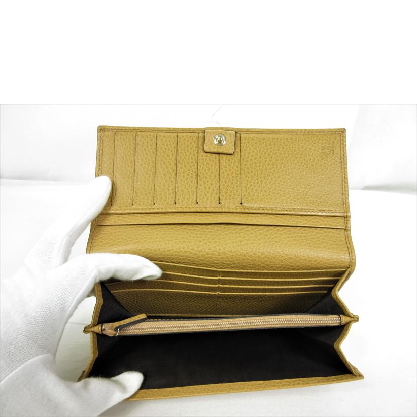 GUCCI グッチ/レザー二つ折り長財布/346058//4276/ABランク/70