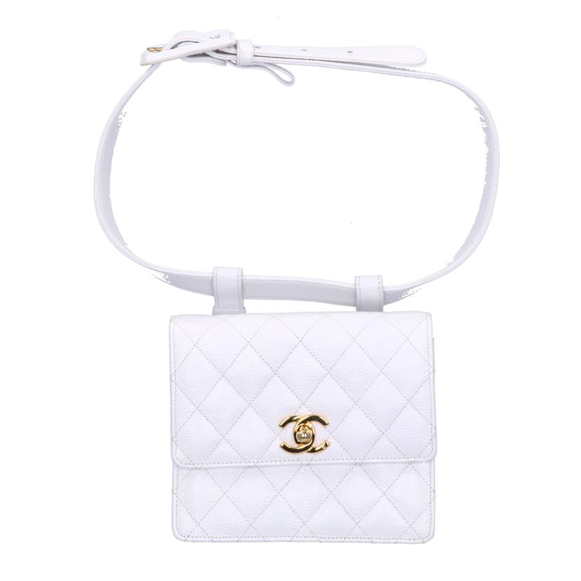 CHANEL シャネル/ヴィンテージ/キャビアスキン/ココマークウエストポーチ//1967225/ABランク/75