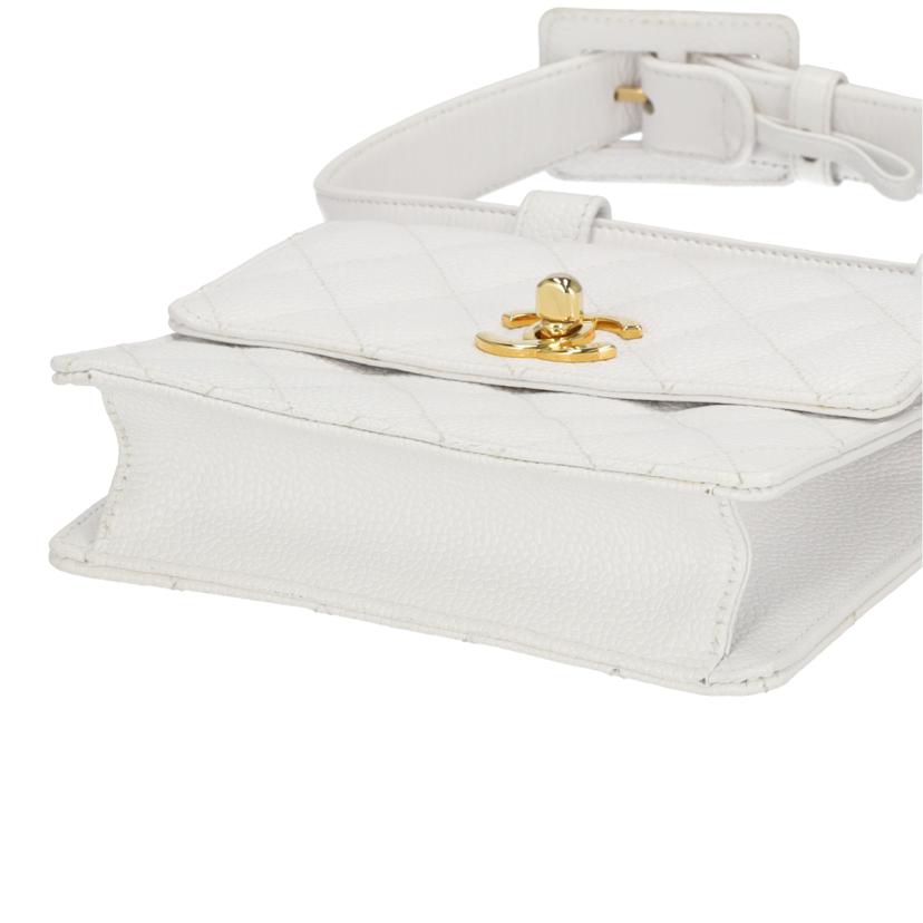 CHANEL シャネル/ヴィンテージ/キャビアスキン/ココマークウエストポーチ//1967225/ABランク/75