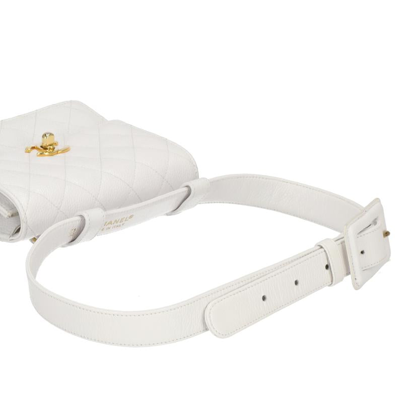 CHANEL シャネル/ヴィンテージ/キャビアスキン/ココマークウエストポーチ//1967225/ABランク/75