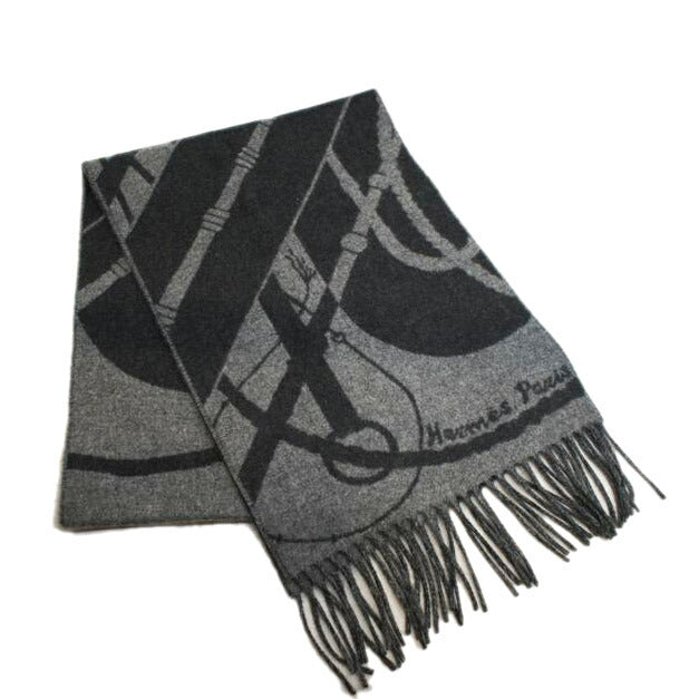 HERMES エルメス/カシミヤ100%マフラー/クリッククラック//SAランク/92