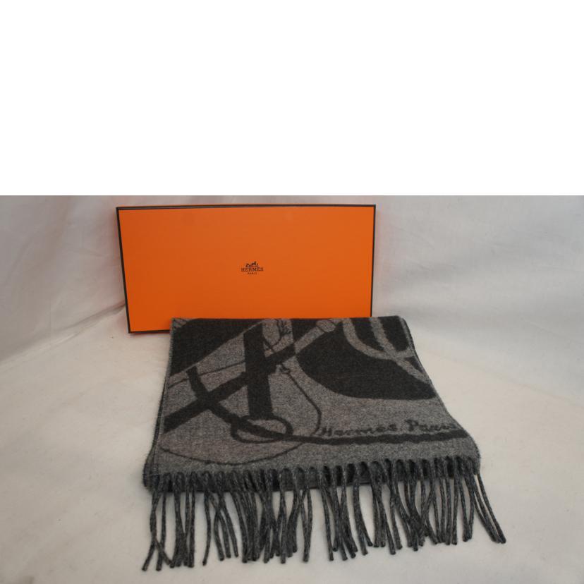 HERMES エルメス/カシミヤ100%マフラー/クリッククラック//SAランク/92