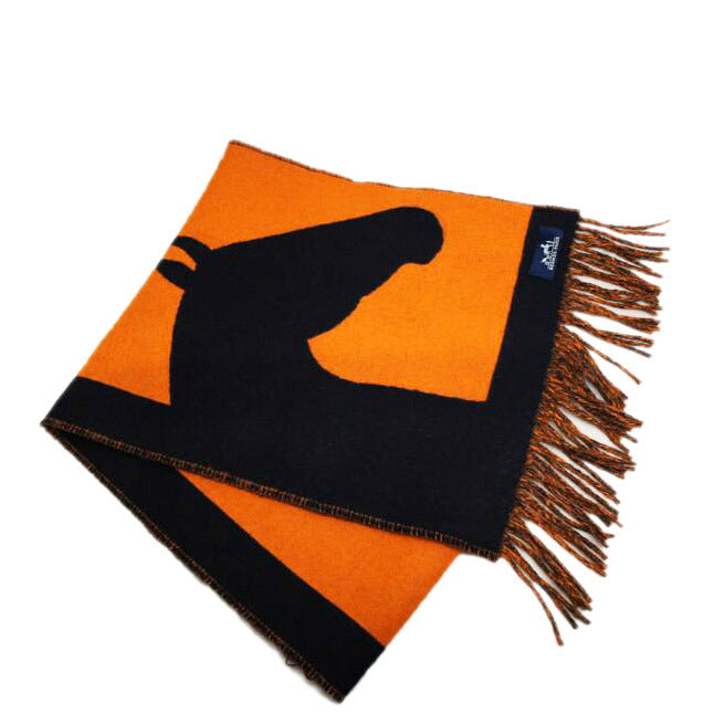 HERMES エルメス/カシミヤ100%マフラー/ラブストーリー//SAランク/92