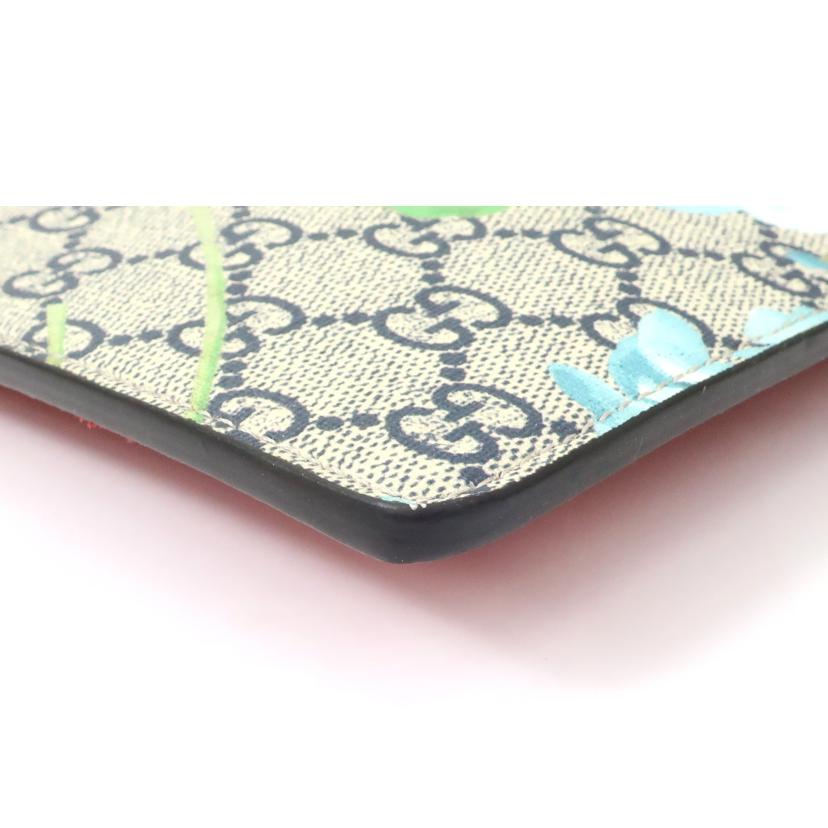 GUCCI グッチ/GGスプリーム ブルームスレザー ベージュ レッドマルチカラー 花柄 クラッチバッグ/410807//ABランク/65