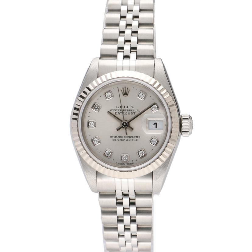 ROLEX ロレックス/デイトジャスト10P新ダイヤ/レディース/シルバー文字盤/79174G//P21****/Aランク/75