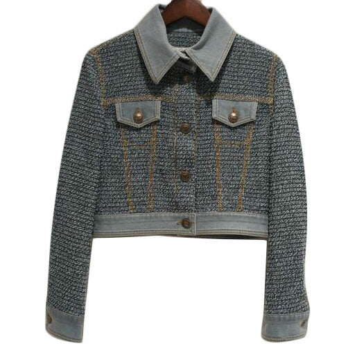 CHANEL シャネル/ツイードデニムジャケットココマークボタン/P58316V35584//ABランク/92