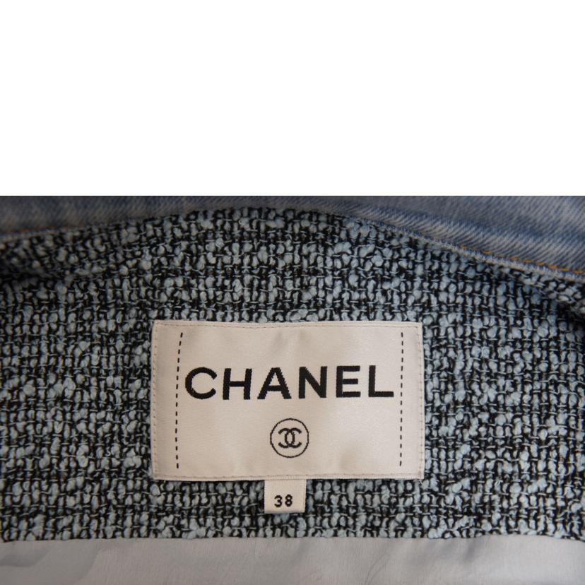 CHANEL シャネル/ツイードデニムジャケットココマークボタン/P58316V35584//ABランク/92