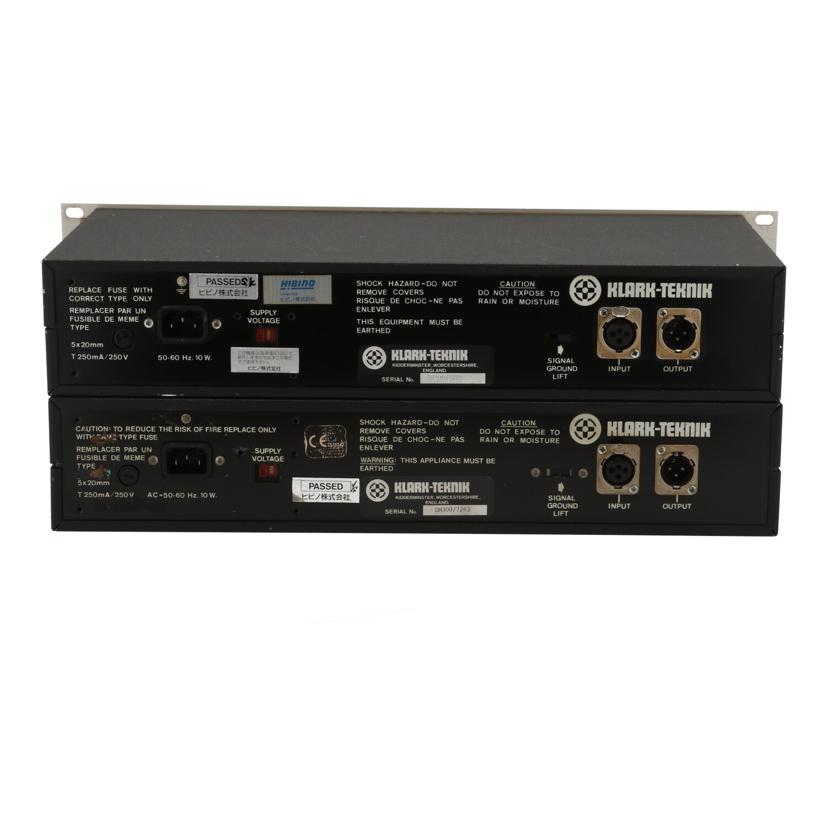 KLARK TEKINIK/イコライザー2台セット/DN300//Bランク/75