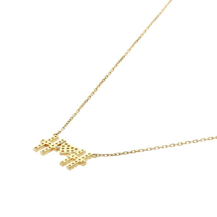 / K18ダイヤネックレス0.12/0.08ct//Aランク/63