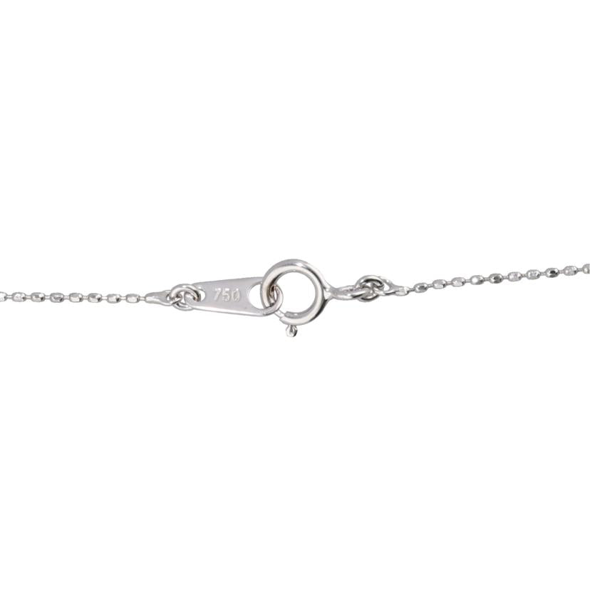 / K18WGダイヤネックレス0.120ct//Aランク/88