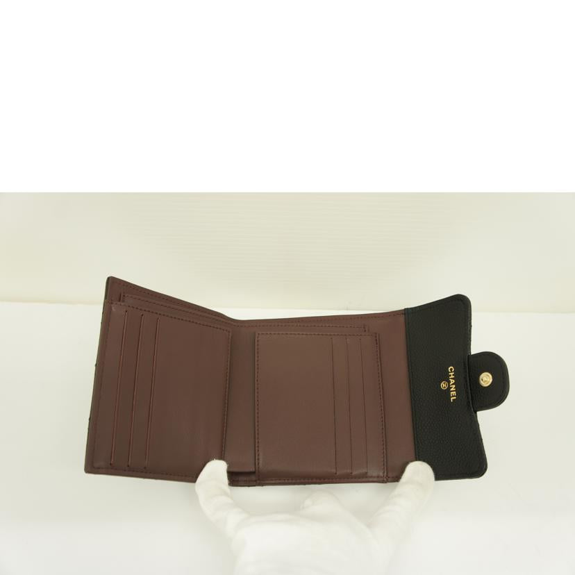 CHANEL シャネル/マトラッセ クラシック スモール フラップ ウォレット/ブラック/AP0231//32281996/Aランク/01