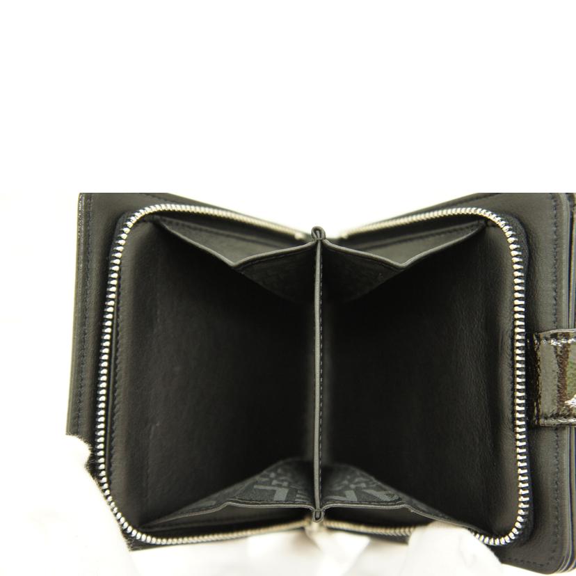 CHANEL シャネル/ココマーク エナメル 二つ折り財布/ブラウン×カーキ//11790863/Aランク/01