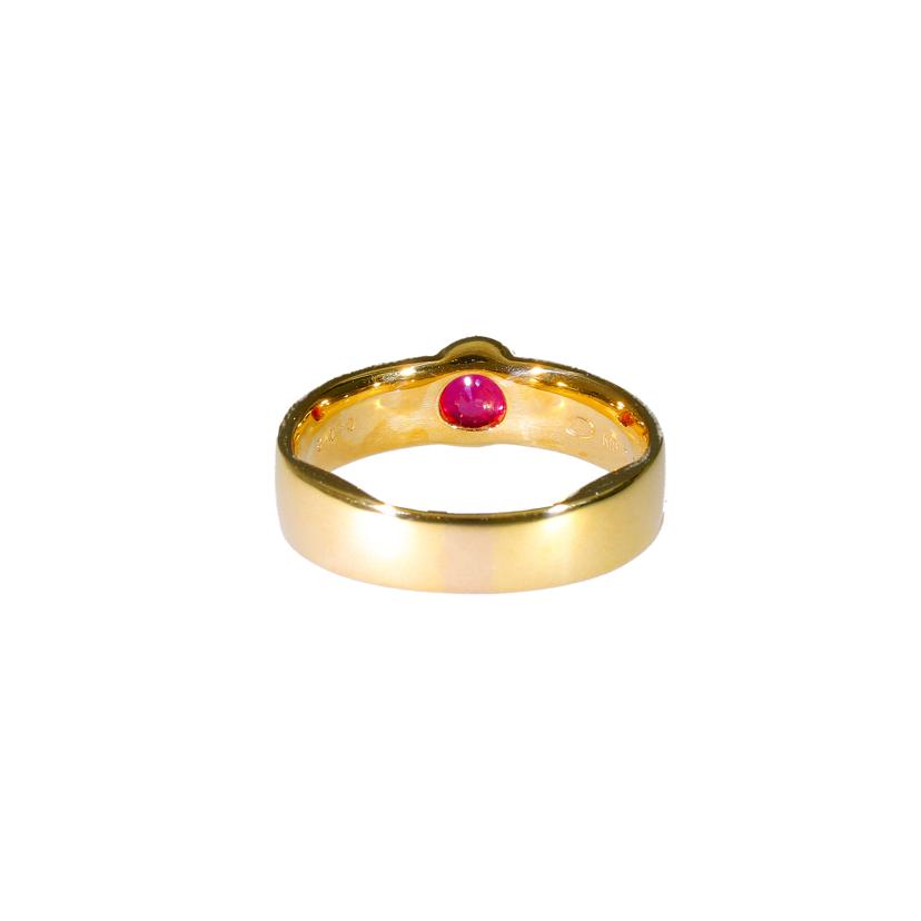 / K18ルビーダイヤリング0.55/D0.02ct//Aランク/88