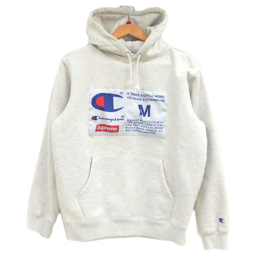 Supreme×Champion シュプリーム×チャンピオン/18FW Label Hooded Sweat Shirt/S3002 GV8//Aランク/82