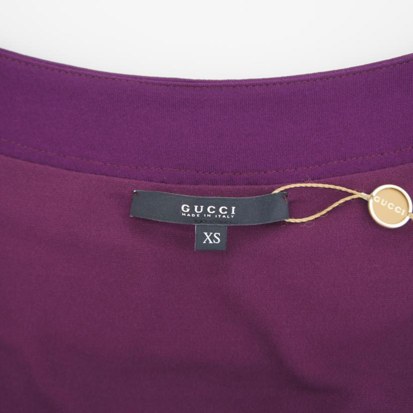 GUCCI グッチ/ウエストリボン/ノースリーブワンピース/パープル/226761//SAランク/78