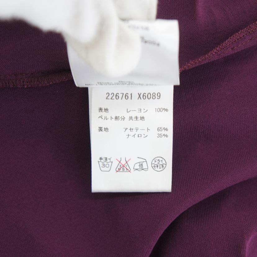 GUCCI グッチ/ウエストリボン/ノースリーブワンピース/パープル/226761//SAランク/78