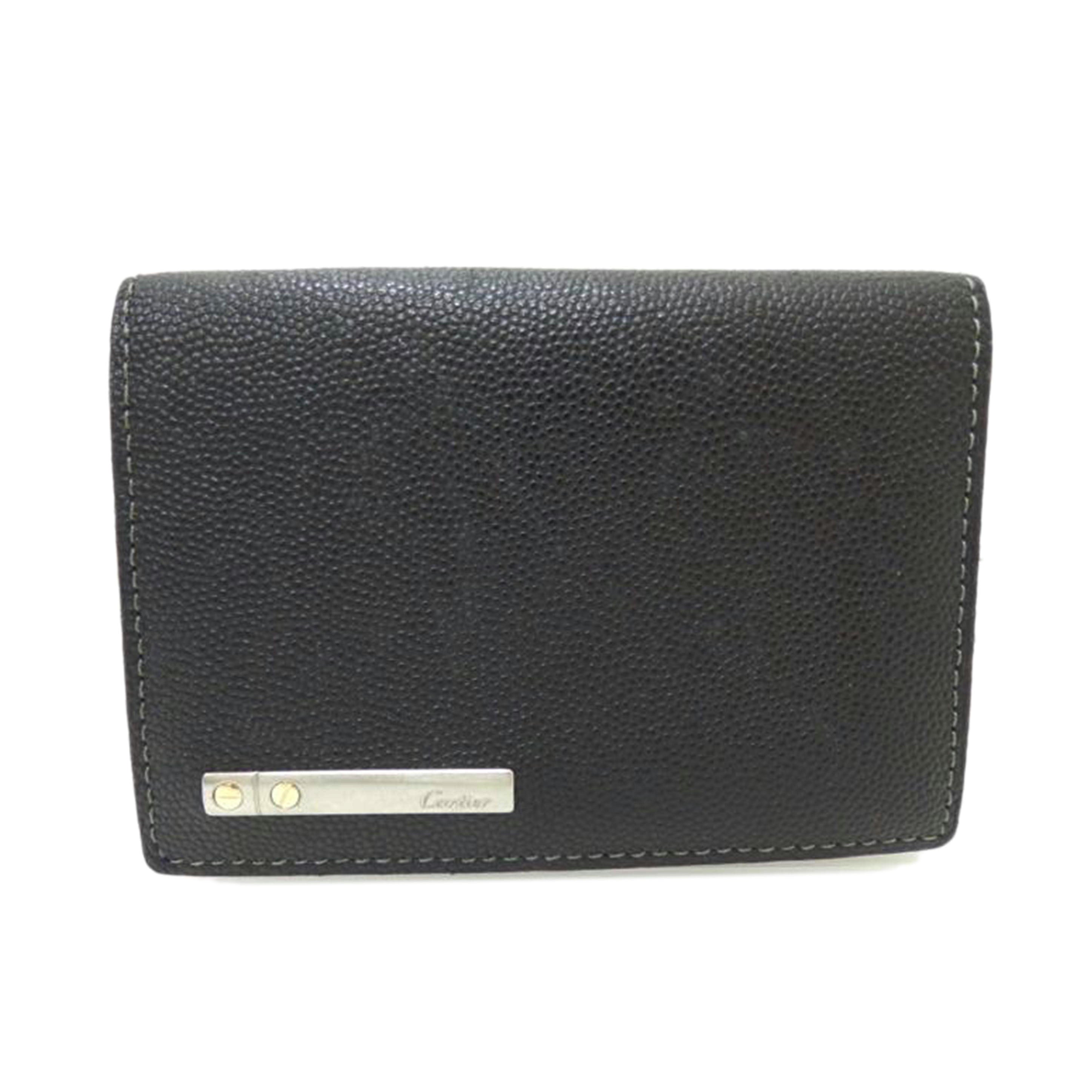 Cartier カルティエ/サントス レザーカードケース//Bランク/88