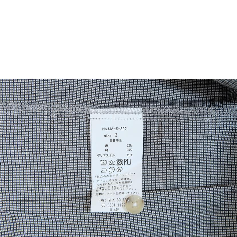 manual alphabet マニュアルアルファベット/ノーカラーリネンシャツ/MA-S-392//SAランク/71