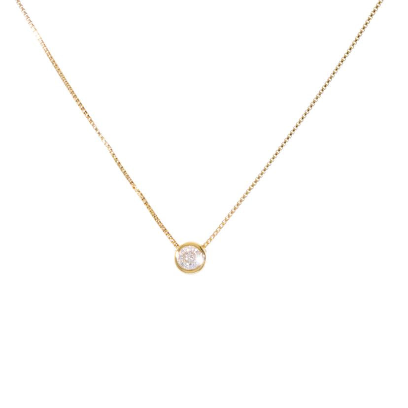 / K18ダイヤネックレス0.18ct//Aランク/75