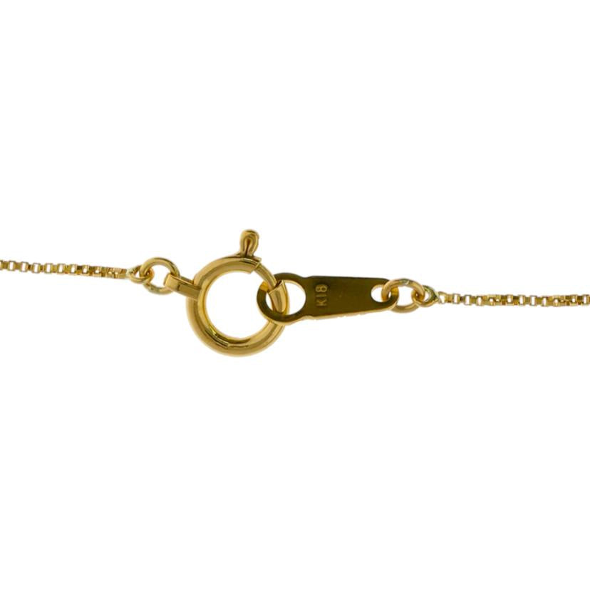 / K18ダイヤネックレス0.18ct//Aランク/75