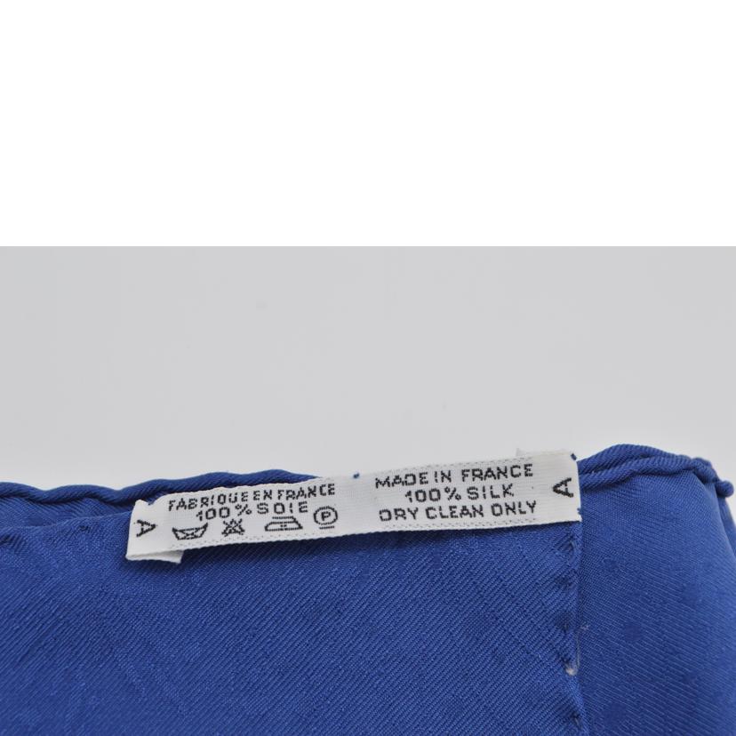 HERMES エルメス/luna park scarf シルクスカーフ・カレ90/ブルー//Aランク/89