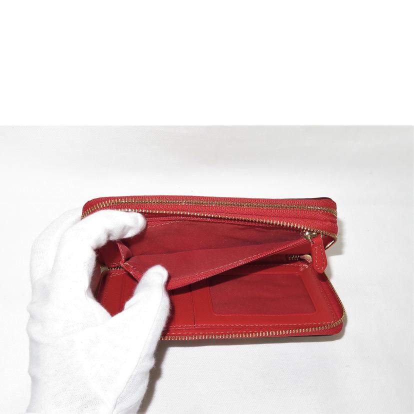 COACH コーチ/Wラウンドファスナー財布/シグネチャー//Aランク/81