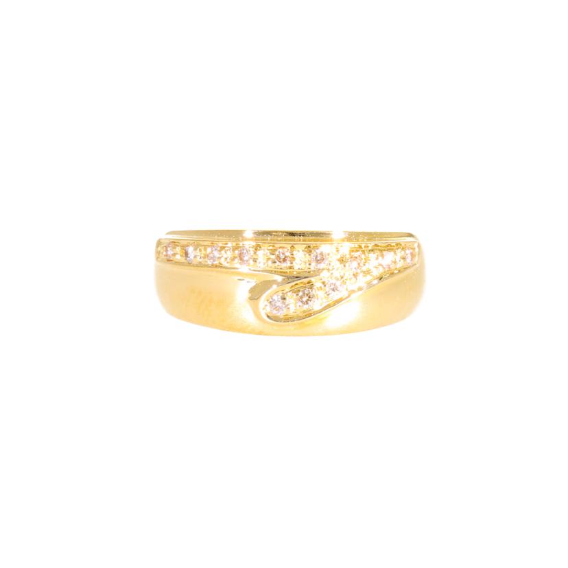 / K18ダイヤリング0.09ct//ABランク/75
