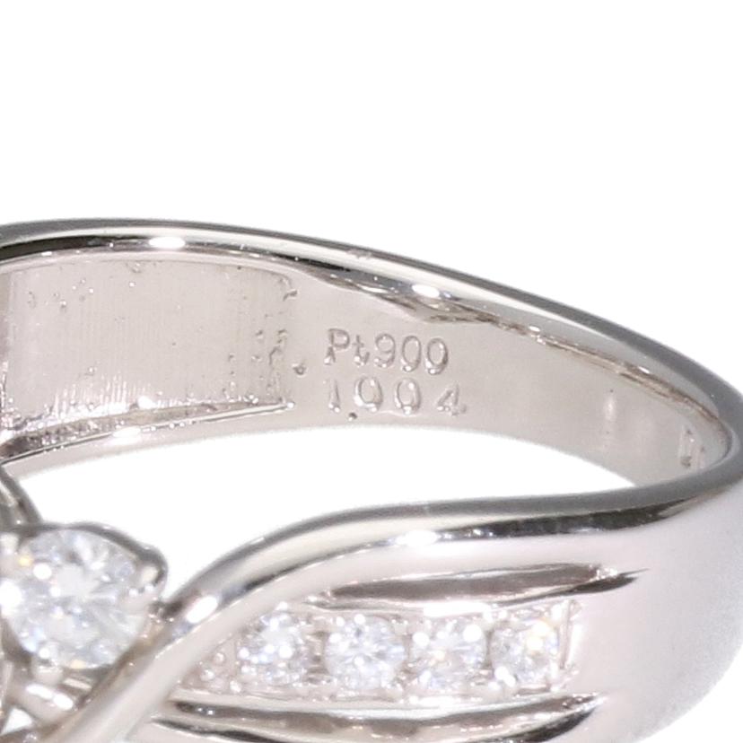/ ◎ Pt900ダイヤリング1.004/0.50ctソ//ABランク/75