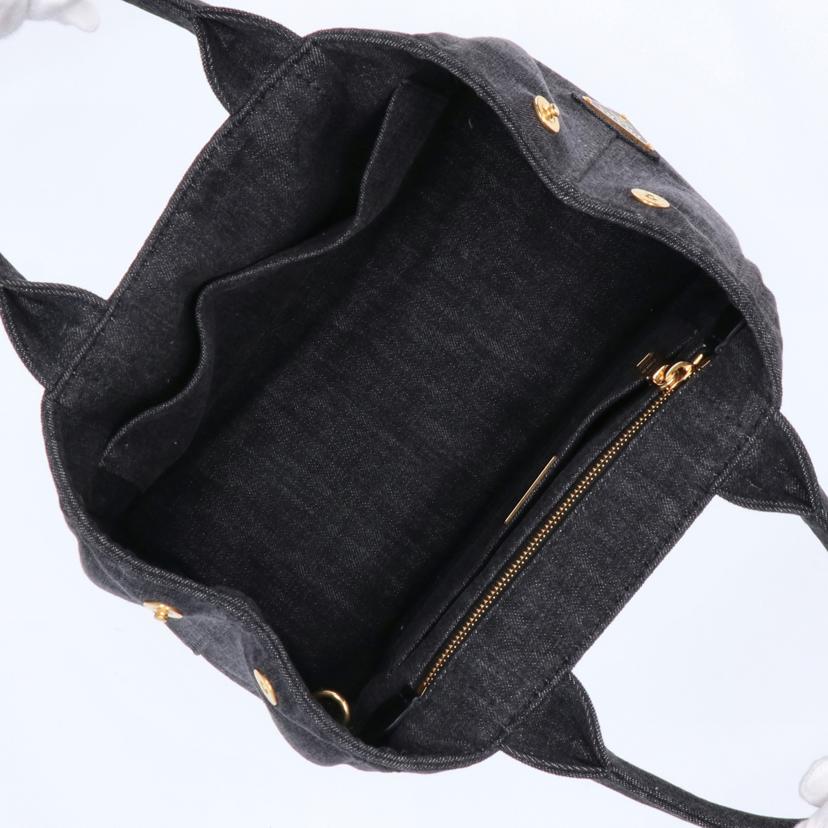 PRADA プラダ/カナパ2WAYトート/ブラックデニム/1BG439//Aランク/91