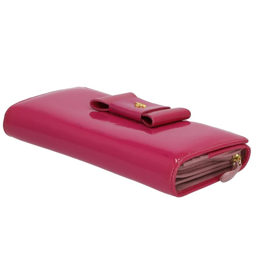 Vivienne Westwood ヴィヴィアンウエストウッド/リボンエナメル長財布//ABランク/75