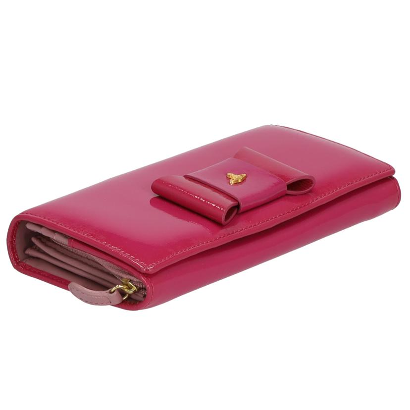 Vivienne Westwood ヴィヴィアンウエストウッド/リボンエナメル長財布//ABランク/75