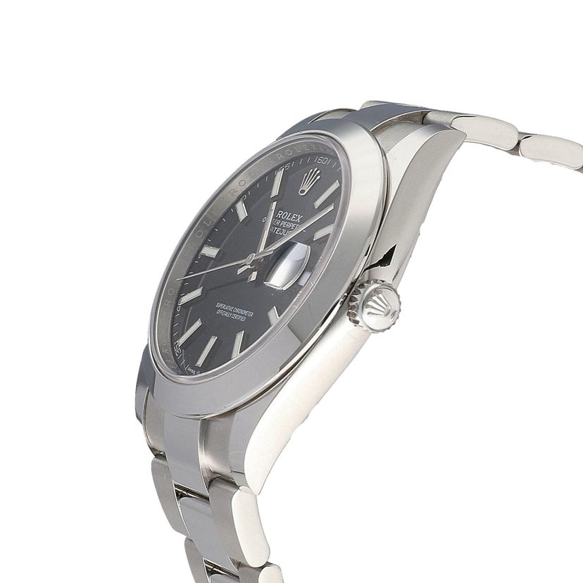 ROLEX ロレックス 新ギャラ2023年 美品 ランダムシリアル ステンレス/デイトジャスト41・ブラック/ランダム番/126300//S35*****/Aランク/64