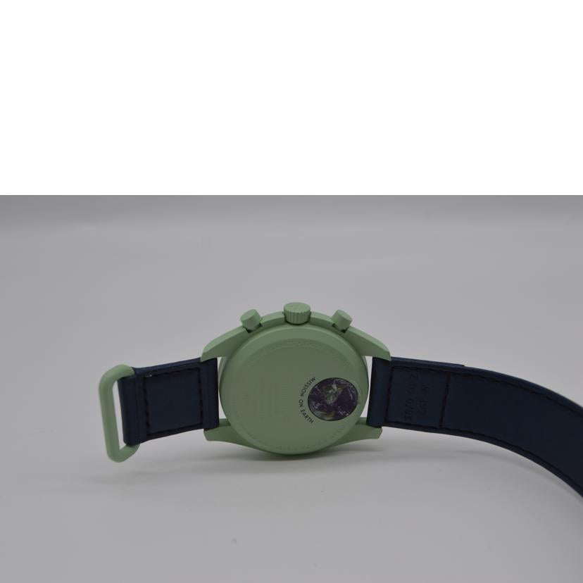 OMEGA×swatch オメガ×スウォッチ/MISSION ON EARTHムーンウォッチクオーツ/SO33G100//SAランク/89