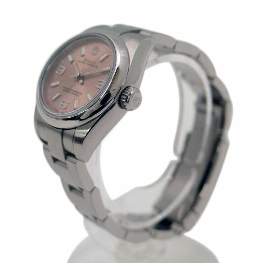 ROLEX ロレックス 腕時計 2006年頃製造 オーバーホール済 新品仕上済 ステンレス レディース/オイスターパーペチュアル・レディース/ピンク文字盤/Z番/176200//Z686110(2006)/Aランク/69