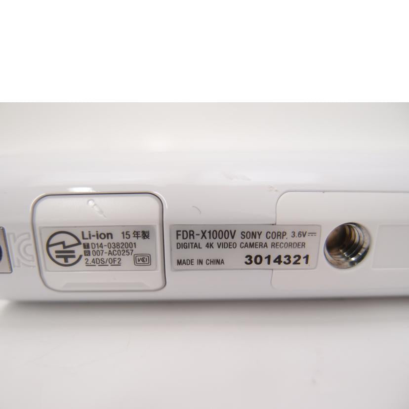 SONY ソニー/4Kウェアラブルカメラ/FDR-X1000V//3014321/ABランク/69