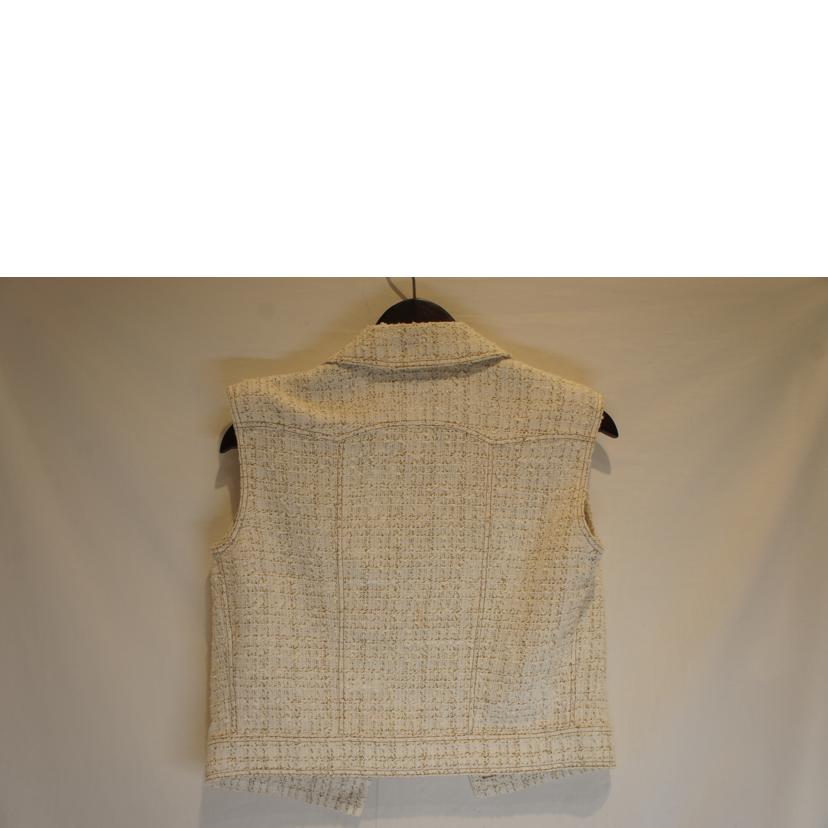 CHANEL シャネル/ツイードココマークボタンベストホワイト/P17786V09961//Aランク/92