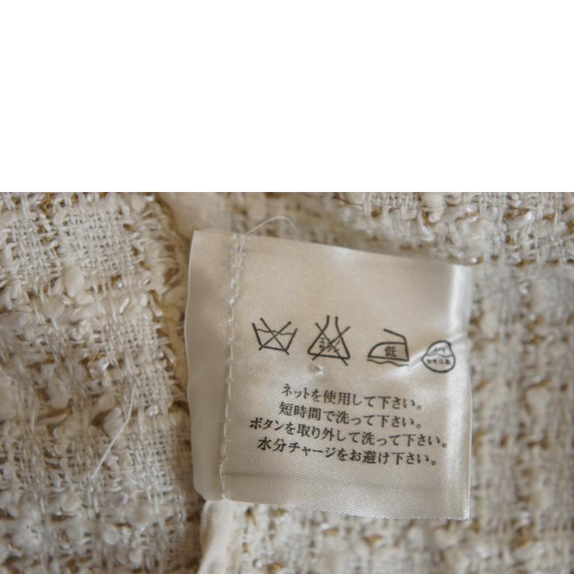 CHANEL シャネル/ツイードココマークボタンベストホワイト/P17786V09961//Aランク/92