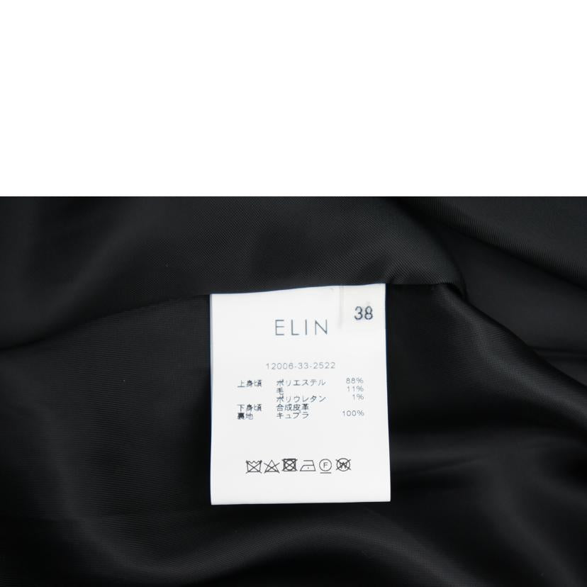 ELIN エリン/フェイクレザーコンビコート/12006-33-2522//ABランク/75