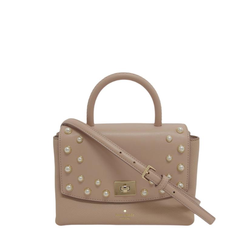 Kate spade ケイトスペード/イミテーションパール/2WAYハンドバッグ/ピンク/WKRU5669//Aランク/04