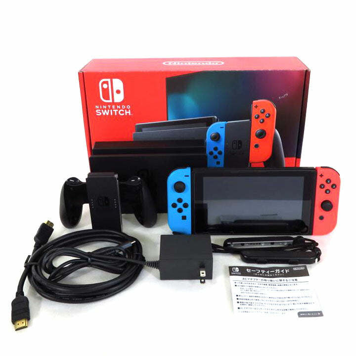 NINTENDO 任天堂/新型番 Nintendo Switch ネオンレッド×ネオンブルー/HAC-001//XKJ100448596618/ABランク/81